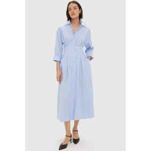 TWP Oxford Blue Midi Dress Size 10 NWT Retail $725 Tuckernuck